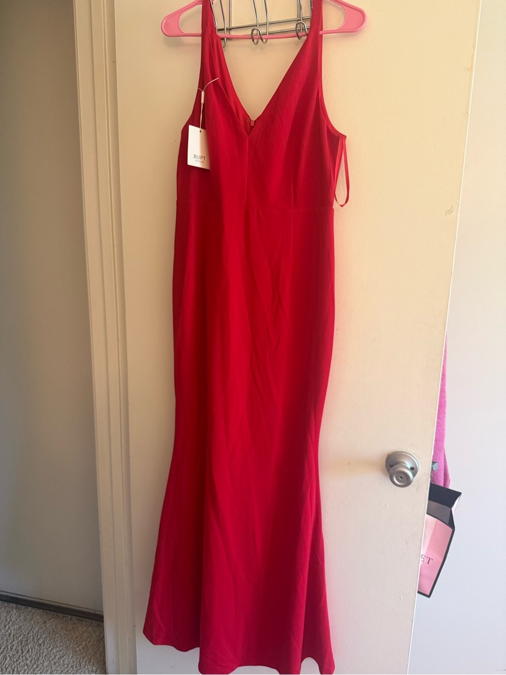 $8.00 large Red V-Neck Slip Dress - Women size large $8.00